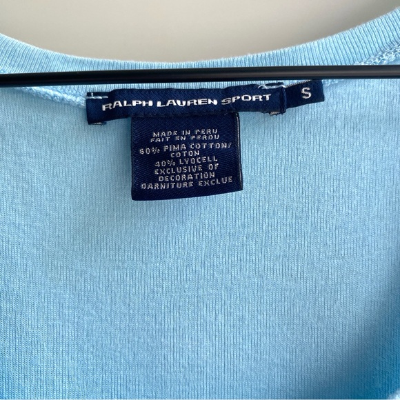 Ralph Lauren Sport Women’s Tank Top Size Small Light Blue - Picture 5 of 6